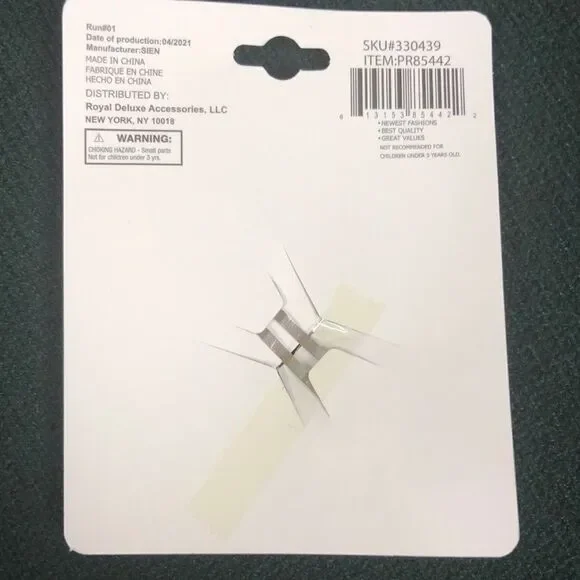 Pink Faux Pearls Hair Clips set of 2 - Picture 5 of 5